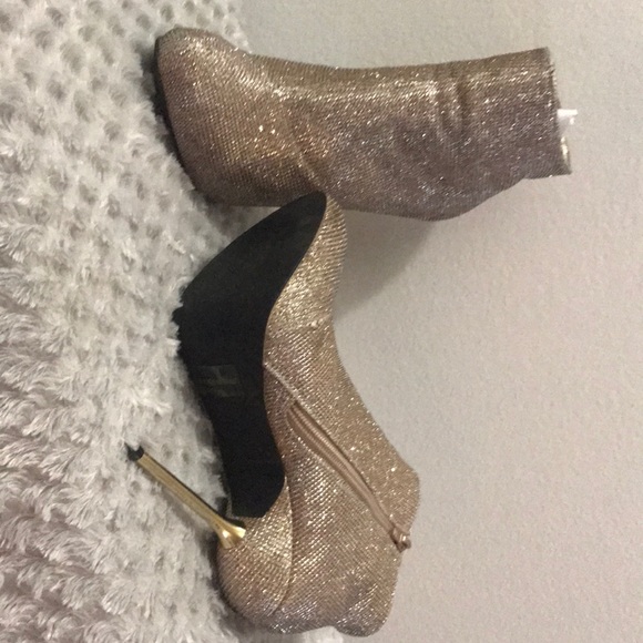 Champagne glitter pu - Picture 3 of 8